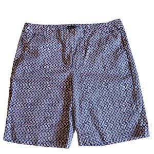 Willi Smith Womens Shorts Sz 10 Navy Coral Print